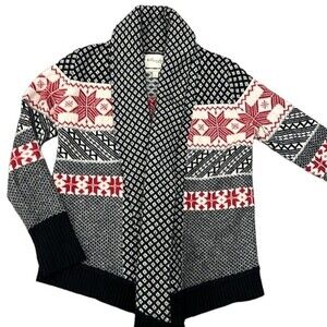 Telluride clothing company Lambswool blend open front Cardigan